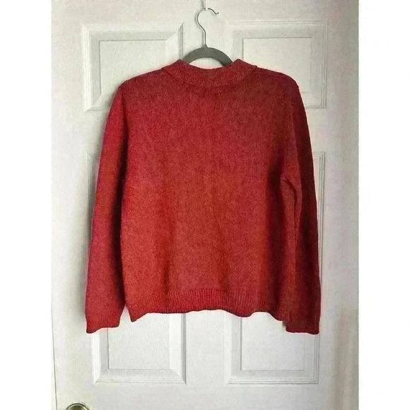 Alfred Dunner Vintage Cable Knit Embroidered Collared Sweater Womens Petite M - Picture 6 of 6